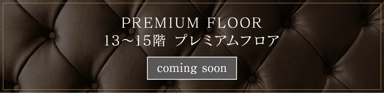 PREMIUM FLOOR 13〜15階 プレミアムフロア coming soon